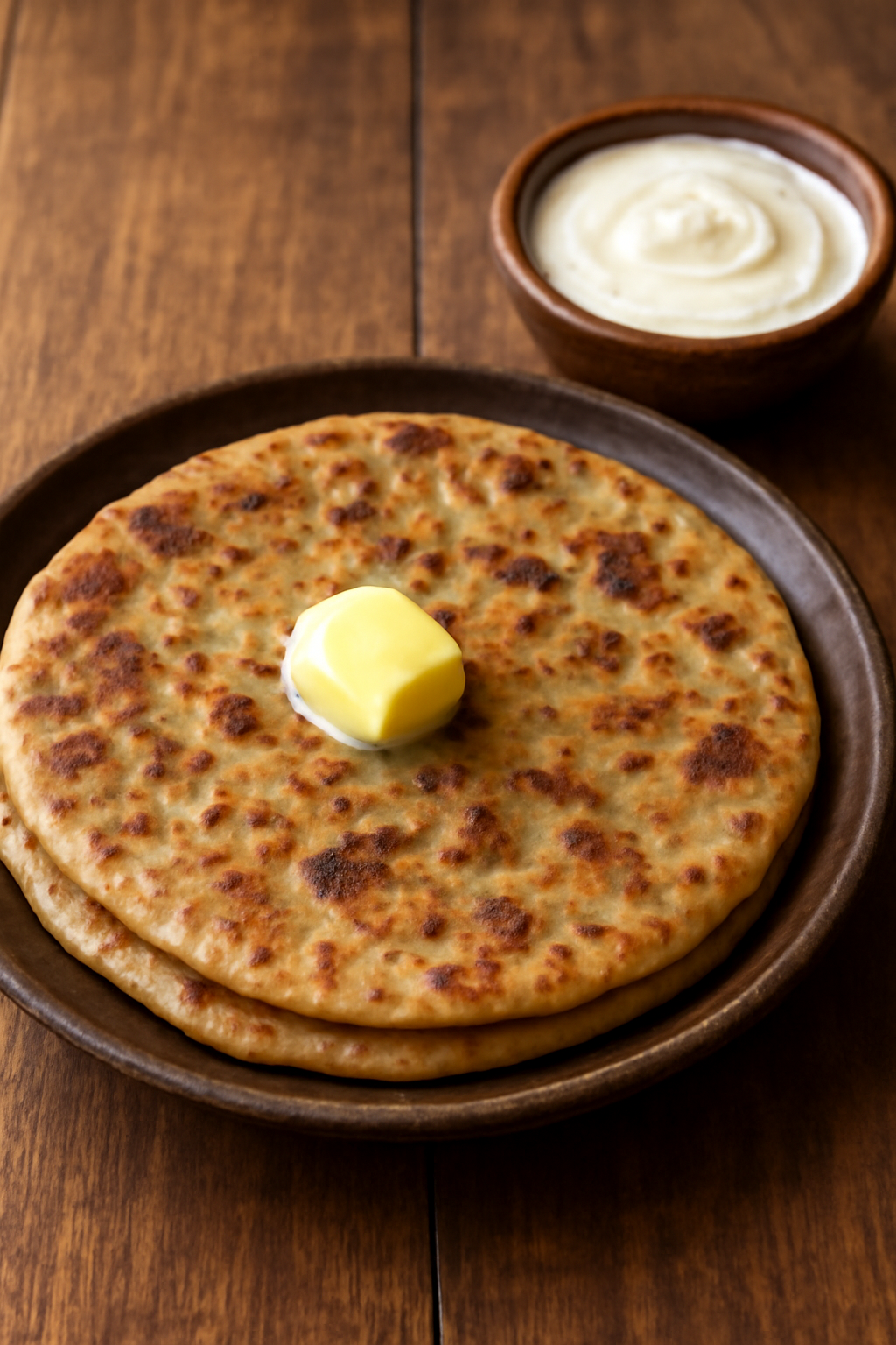 Uttapam on skillet